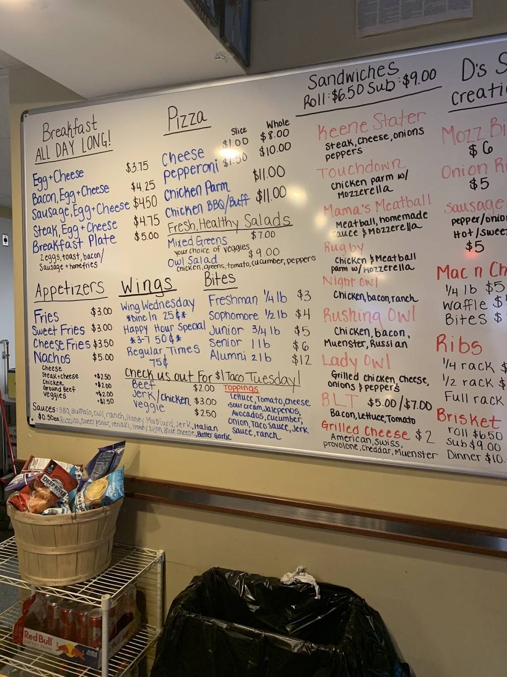 Thirsty Owl | restaurant | 141 Winchester St, Keene, NH 03431, USA | 6033558166 OR +1 603-355-8166