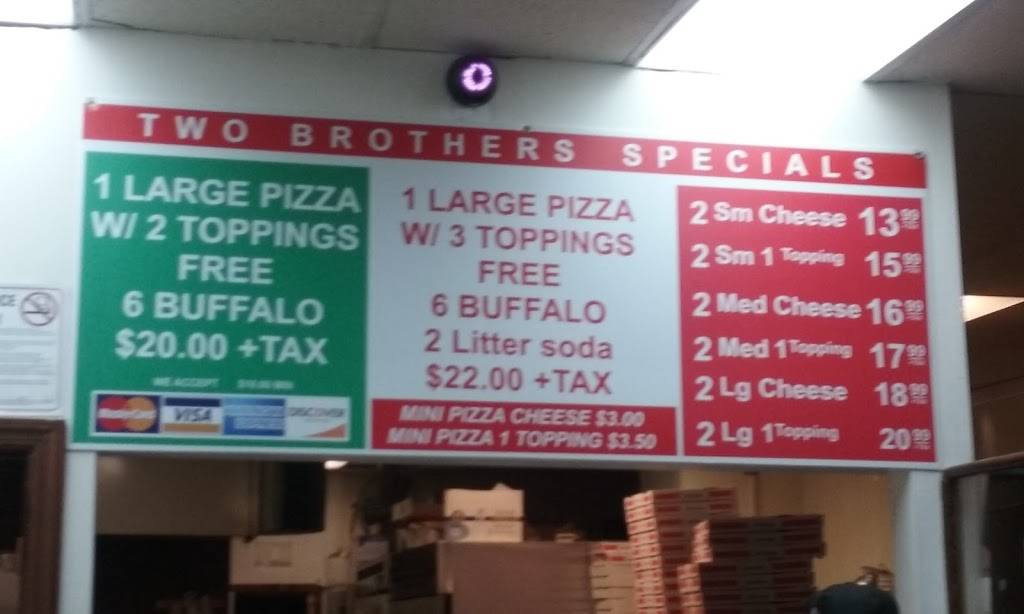 Two Brothers Pizza House | restaurant | 895 Noble Ave, Bridgeport, CT 06608, USA | 2033621788 OR +1 203-362-1788