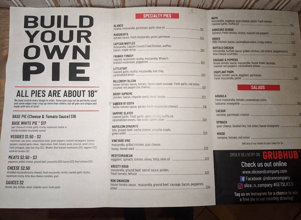 Slice & Company | restaurant | 207 Main St, East Greenwich, RI 02818, USA | 4018851117 OR +1 401-885-1117