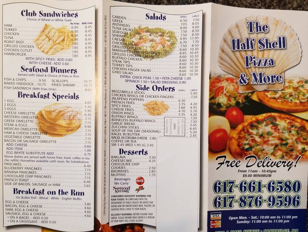 Half-Shell | restaurant | 1760 Massachusetts Ave, Cambridge, MA 02138, USA | 6178769596 OR +1 617-876-9596