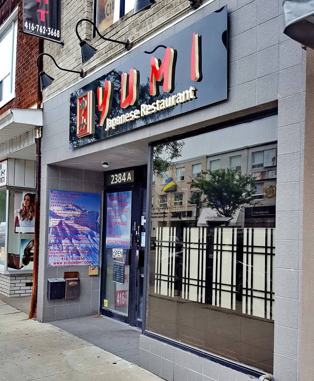 Yumi Japanese Restaurant | restaurant | 2384 Bloor St W, Toronto, ON M6S 1P5, Canada | 4167663293 OR +1 416-766-3293