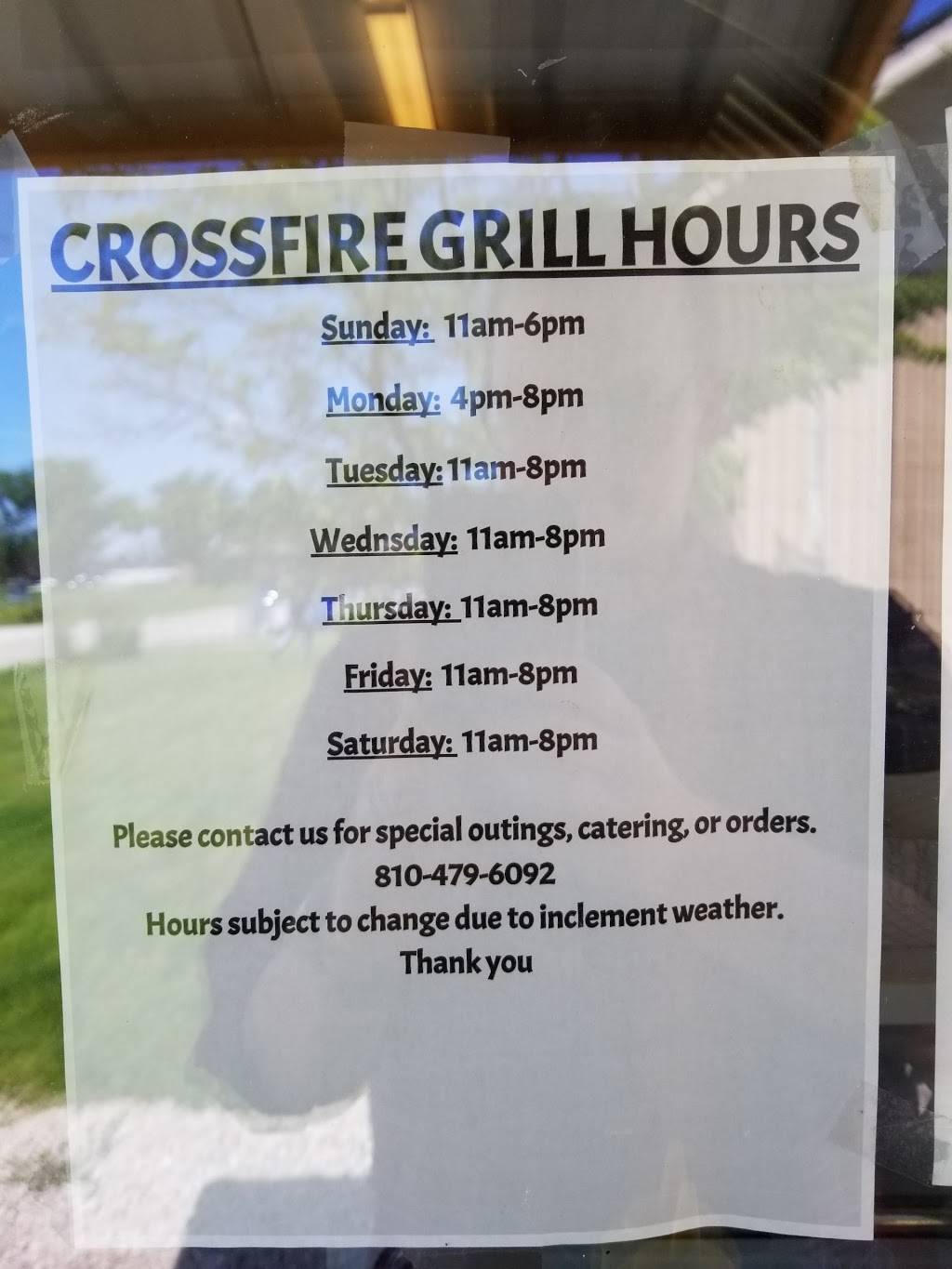 Crossfire Grill | restaurant | 2080 River Rd, Marysville, MI 48040, USA | 8104796092 OR +1 810-479-6092