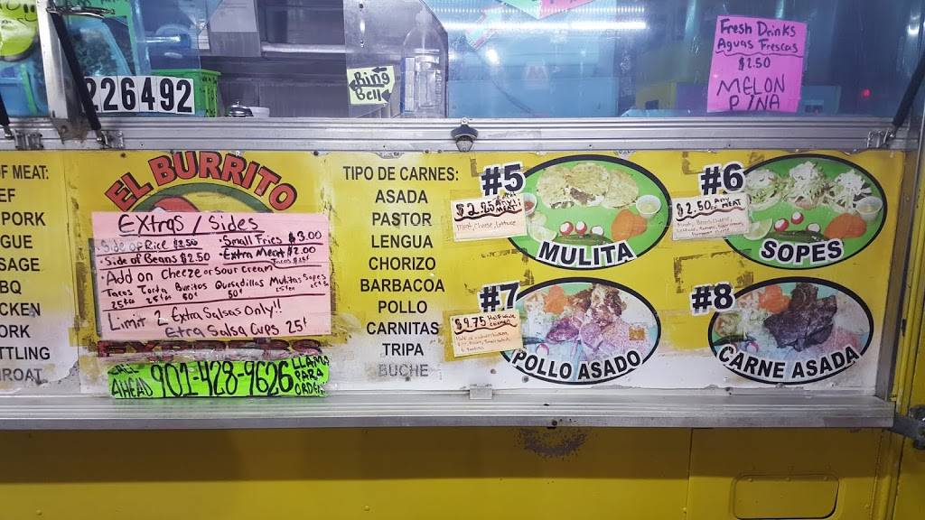 El Burrito Expess | restaurant | 1675 Madison Ave, Memphis, TN 38104, USA | 9014289626 OR +1 901-428-9626