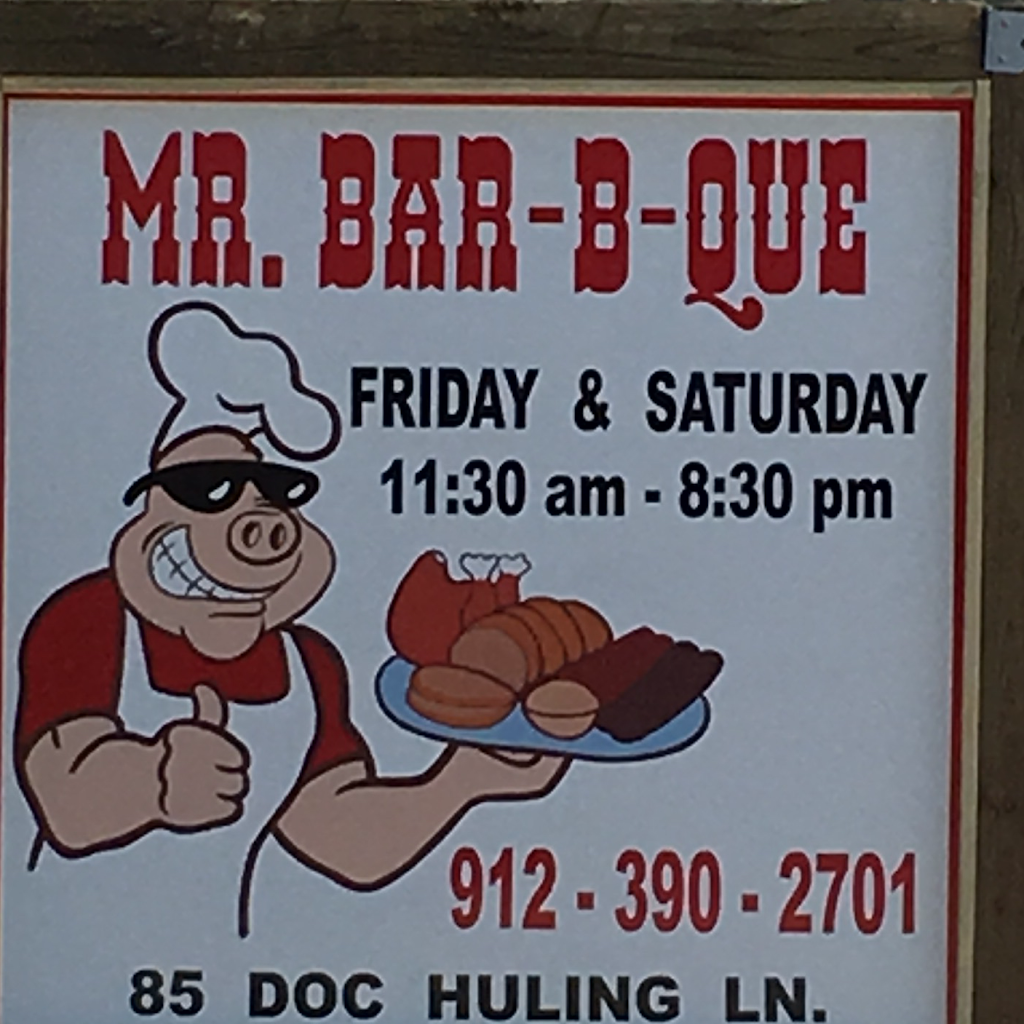 MR BAR-B-QUE | restaurant | 85 Doc Huling Lane, Folkston, GA 31537, USA | 9123902701 OR +1 912-390-2701
