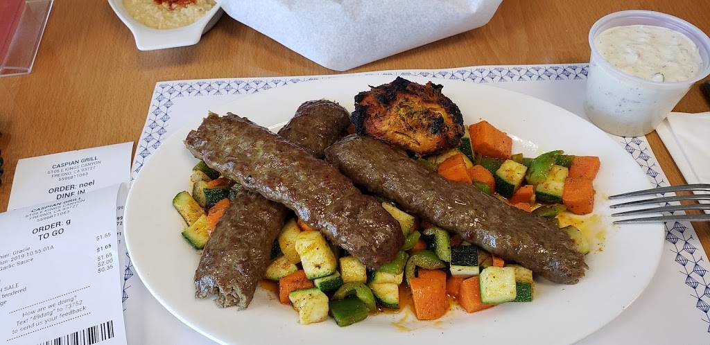 Caspian Grill | restaurant | 6105 E Kings Canyon Rd Ste 103, Fresno, CA 93727, USA | 5593696615 OR +1 559-369-6615