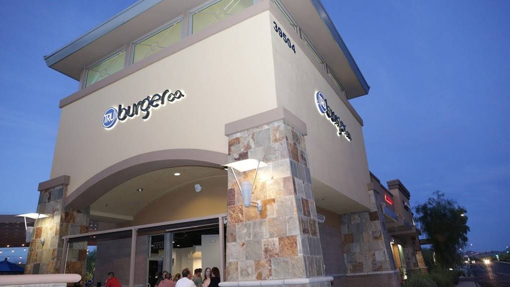 Tru Burger Co. | restaurant | 39504 N W Daisy Mountain Dr #110, Anthem, AZ 85086, USA | 6234655000 OR +1 623-465-5000