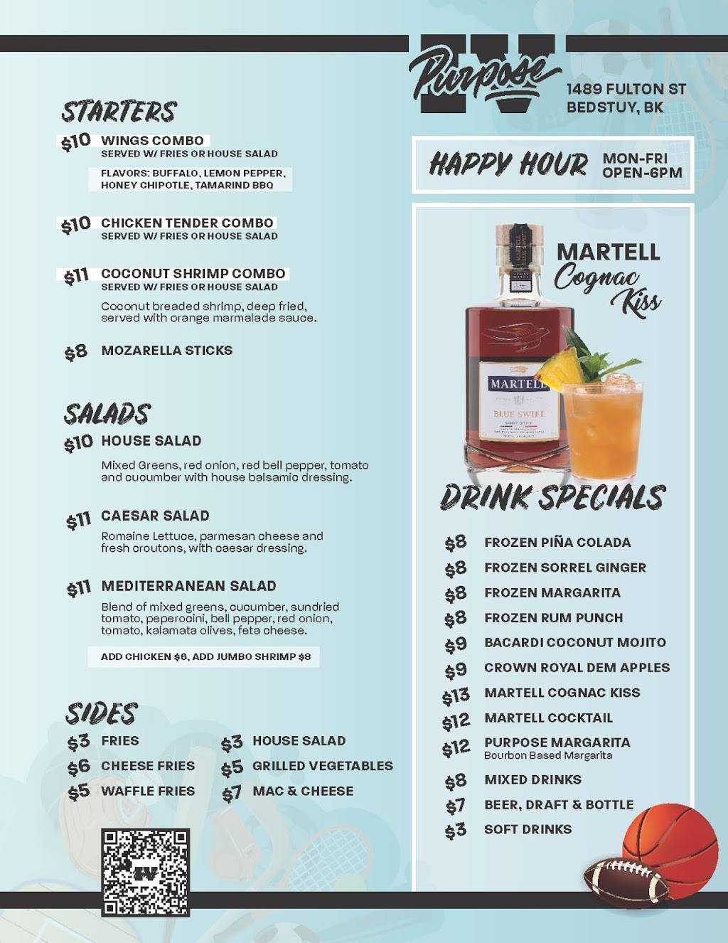 IV Purpose | restaurant | 1489 Fulton St, Brooklyn, NY 11216, USA | 7187341489 OR +1 718-734-1489