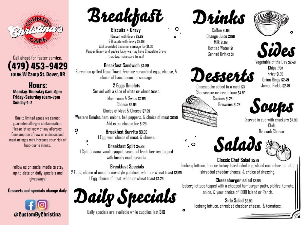 Christinas Little Red Food Truck | restaurant | 10186 Camp St, Dover, AR 72837, USA | 4794539429 OR +1 479-453-9429