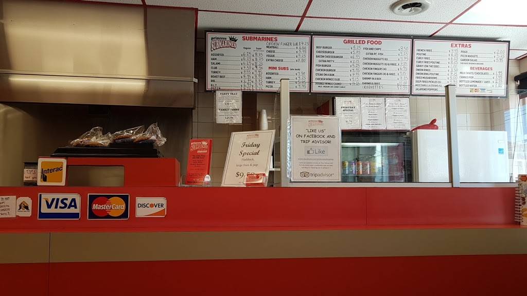 Princess Submarines | restaurant | 12 Main St N, Hagersville, ON N0A 1H0, Canada | 9057681466 OR +1 905-768-1466