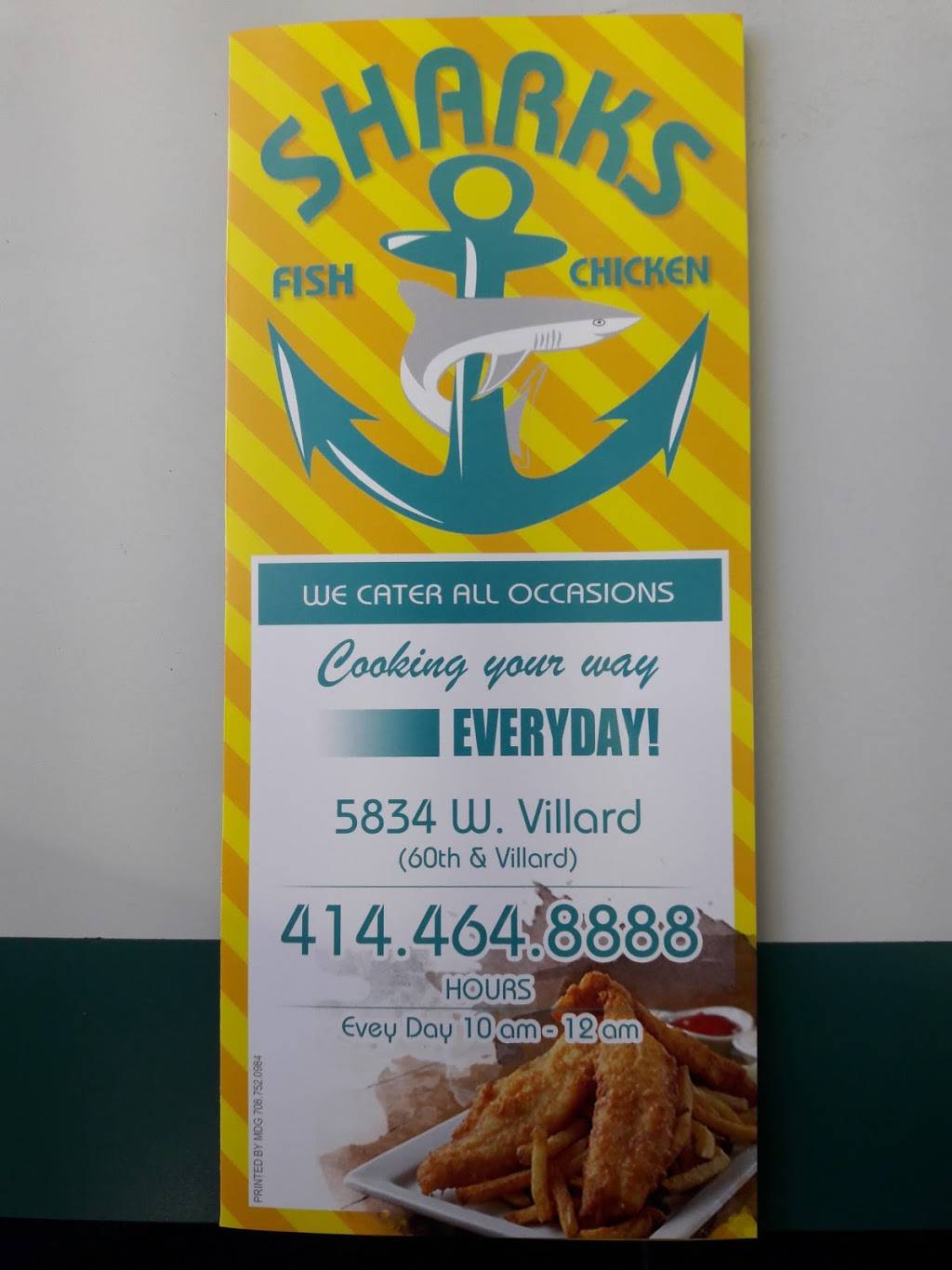 Sharks Fish & Chicken | restaurant | 5834 W Villard Ave, Milwaukee, WI 53218, USA | 4144648888 OR +1 414-464-8888