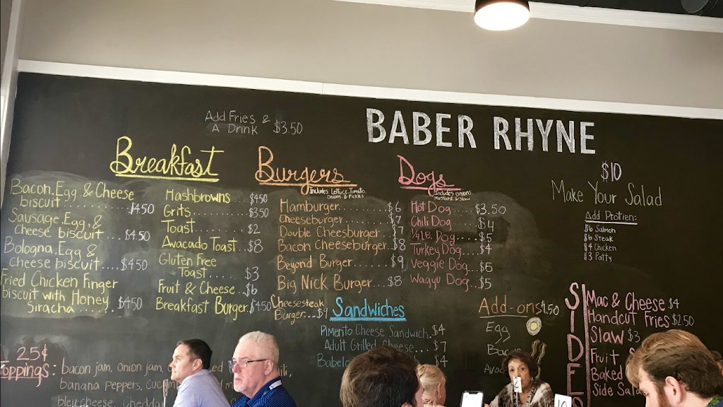 Baber Rhyne burger joint | restaurant | 288 Magnolia St, Spartanburg, SC 29306, USA | 8648046767 OR +1 864-804-6767