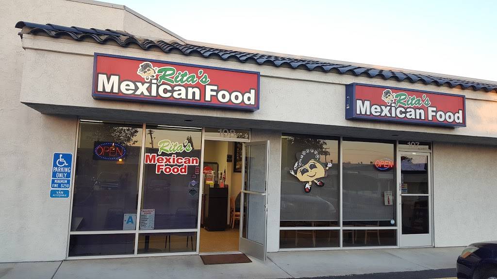 Ritas Mexican Food | restaurant | 1209 N 2nd St #108, El Cajon, CA 92021, USA | 6194410756 OR +1 619-441-0756