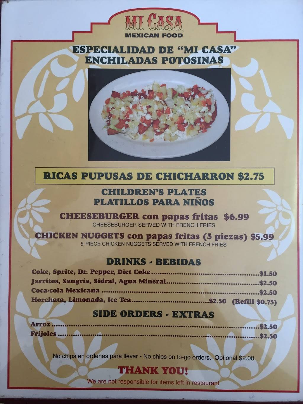 Mi Casa Mexican Foods | restaurant | 2301 Oates Dr, Mesquite, TX 75150, USA | 9726989153 OR +1 972-698-9153