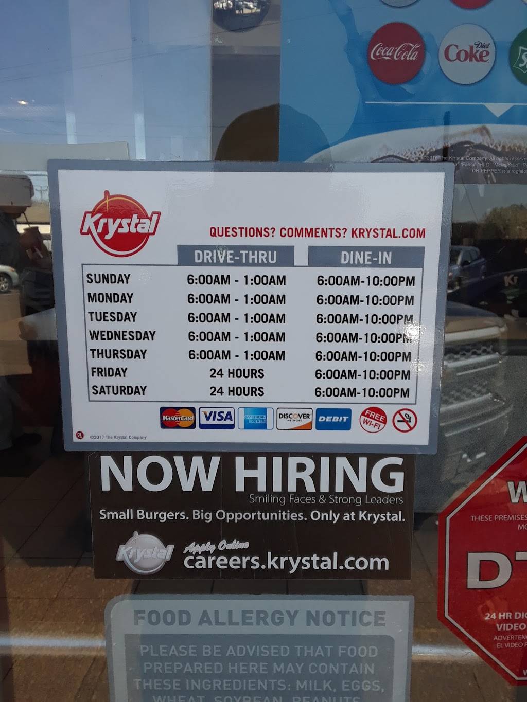Krystal | restaurant | 2527 Lebanon Pike, Nashville, TN 37214, USA | 6158830968 OR +1 615-883-0968