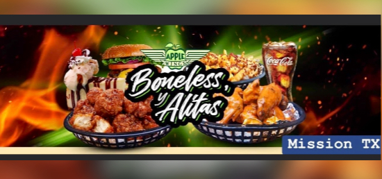 Apple Wings Mission | restaurant | 5202 N La Homa Rd, Mission, TX 78574, USA | 9567803383 OR +1 956-780-3383