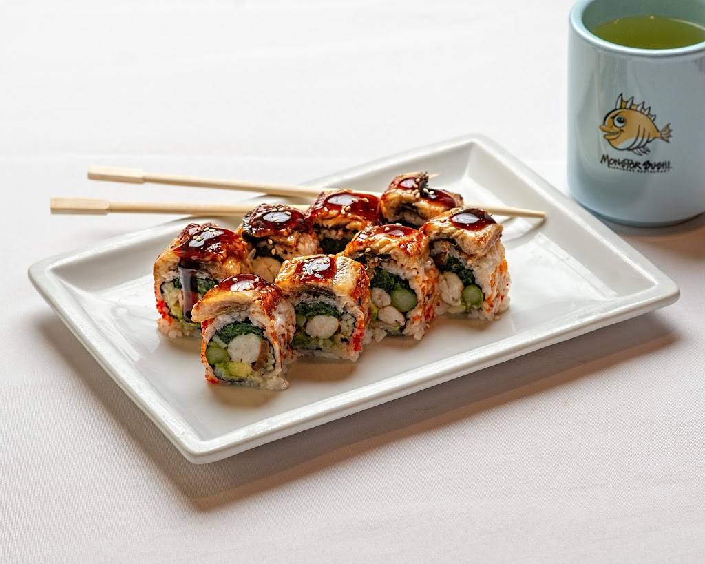 Monster Sushi | restaurant | 5 Pine St, Morristown, NJ 07960, USA | 9732920314 OR +1 973-292-0314
