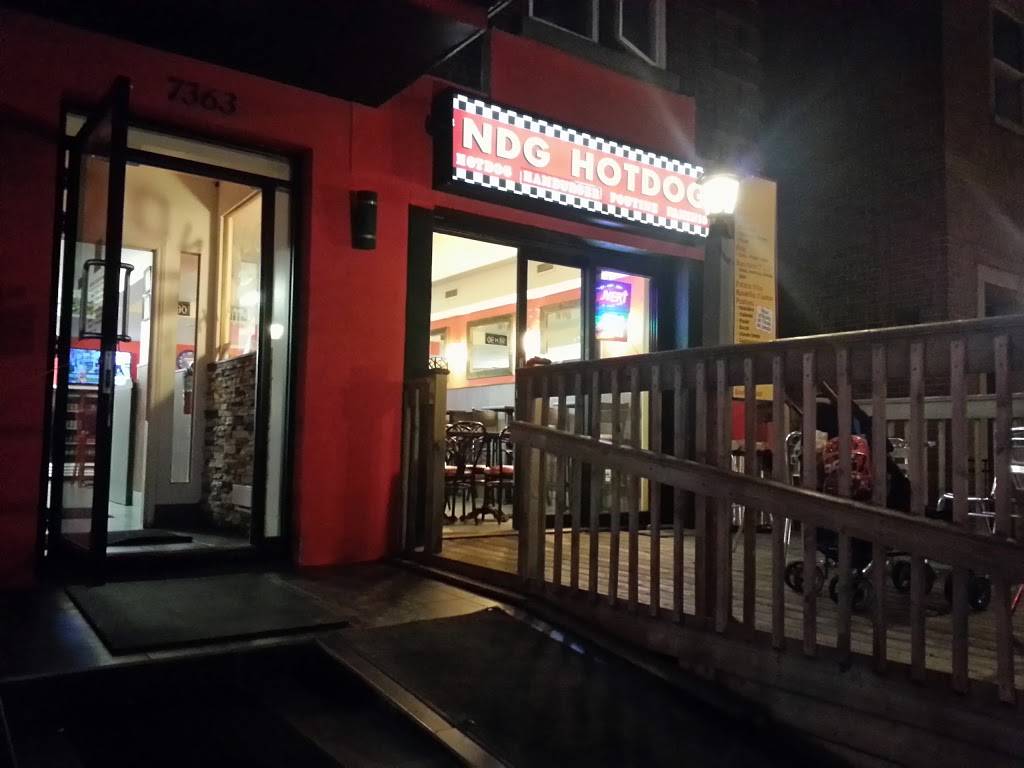 NDG HotDog & Pizzeria | restaurant | 7363 Rue Sherbrooke Ouest, Montréal, QC H4B 1R7, Canada | 5144888787 OR +1 514-488-8787