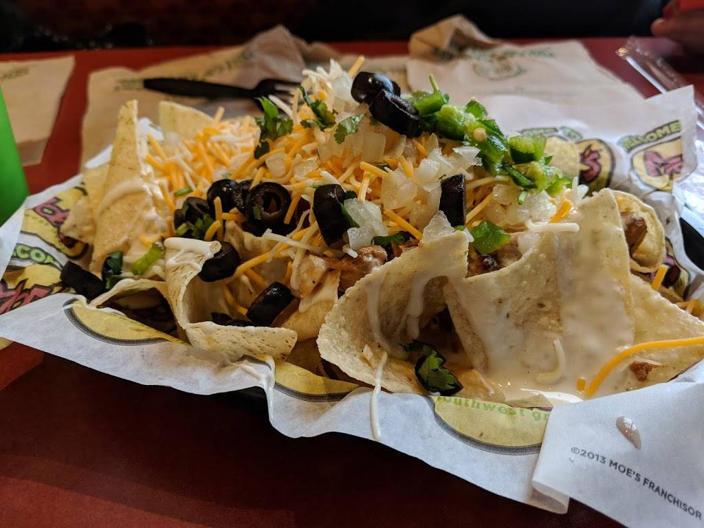 Moes Southwest Grill | restaurant | 110 Colony Pl, Plymouth, MA 02360, USA | 5087476637 OR +1 508-747-6637