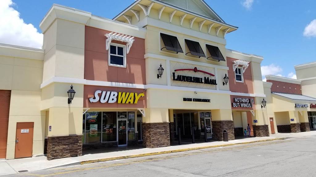 Subway Restaurants | restaurant | 1375 40th Ave NW Suite H Lauderhill Mall, Lauderhill, FL 33313, USA | 9545836799 OR +1 954-583-6799