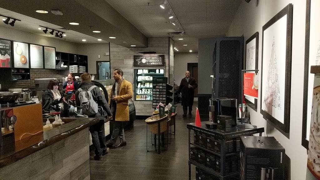 Starbucks | cafe | 11 E Central St, Worcester, MA 01605, USA | 5087564048 OR +1 508-756-4048