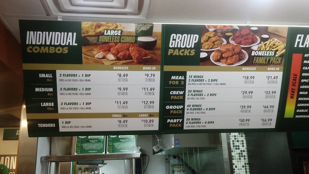 Wingstop | restaurant | 3360 Grant St, Gary, IN 46408, USA | 2199803590 OR +1 219-980-3590