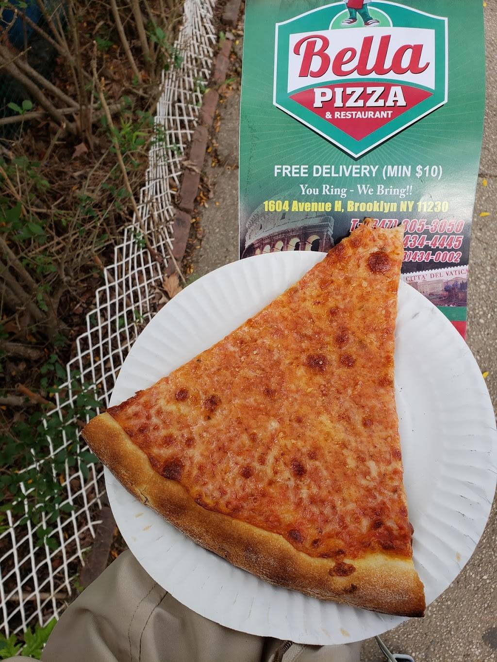 Bella Pizza | meal delivery | 1604 Avenue H, Brooklyn, NY 11230, USA | 7184344445 OR +1 718-434-4445