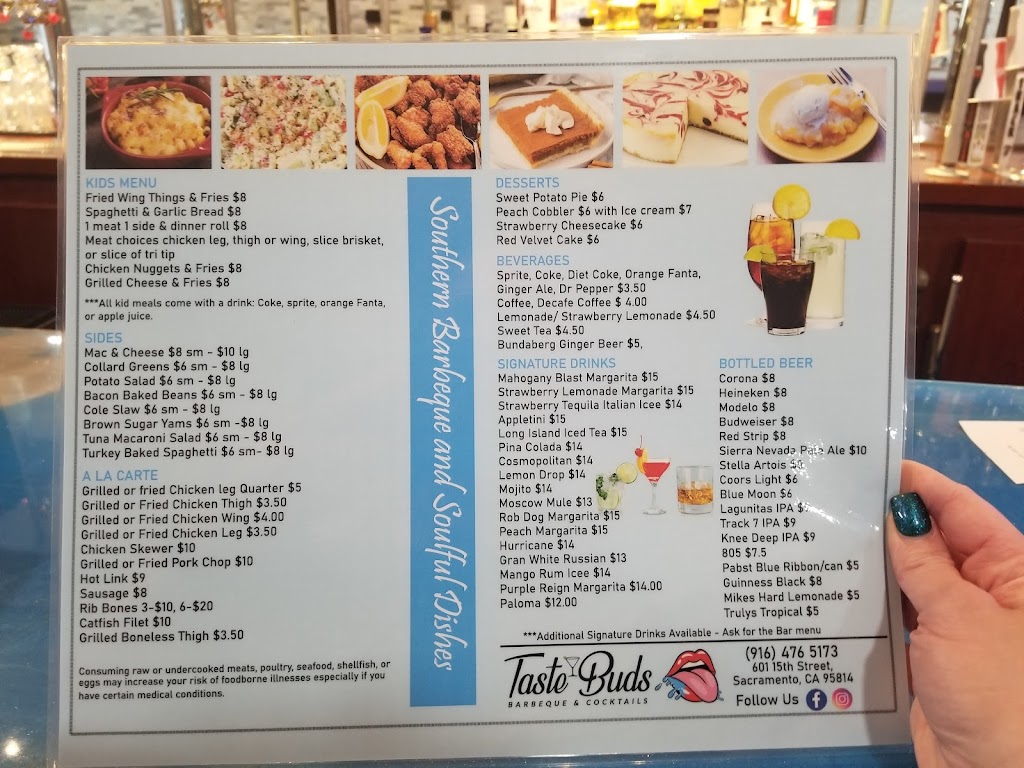 Taste Buds Barbeque | restaurant | 601 15th St, Sacramento, CA 95814, USA | 9164765173 OR +1 916-476-5173
