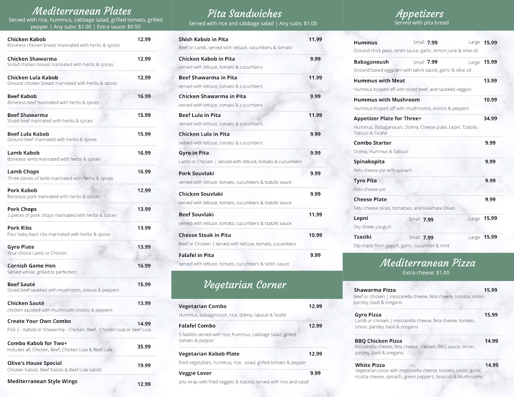 Black Olives Mediterranean Cafe | restaurant | 1125 W Rancho Vista Blvd Suite C, Palmdale, CA 93551, USA | 6619479010 OR +1 661-947-9010