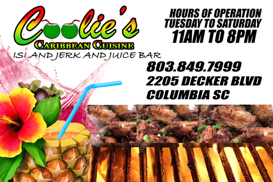 Coolies Island Jerk/ The Juice Bar | restaurant | 2205 Decker Blvd Suite G,H,I, Columbia, SC 29206, USA | 8038497999 OR +1 803-849-7999