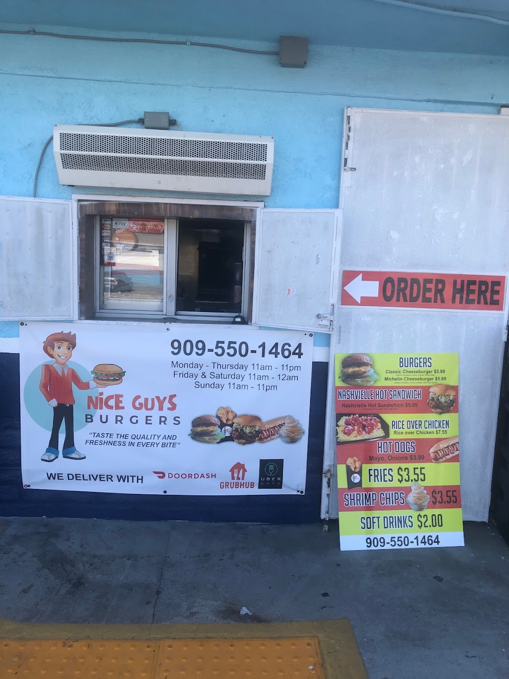 Nice Guys Burgers | restaurant | 11436 Cedar Ave, Bloomington, CA 92316, USA | 9095501464 OR +1 909-550-1464