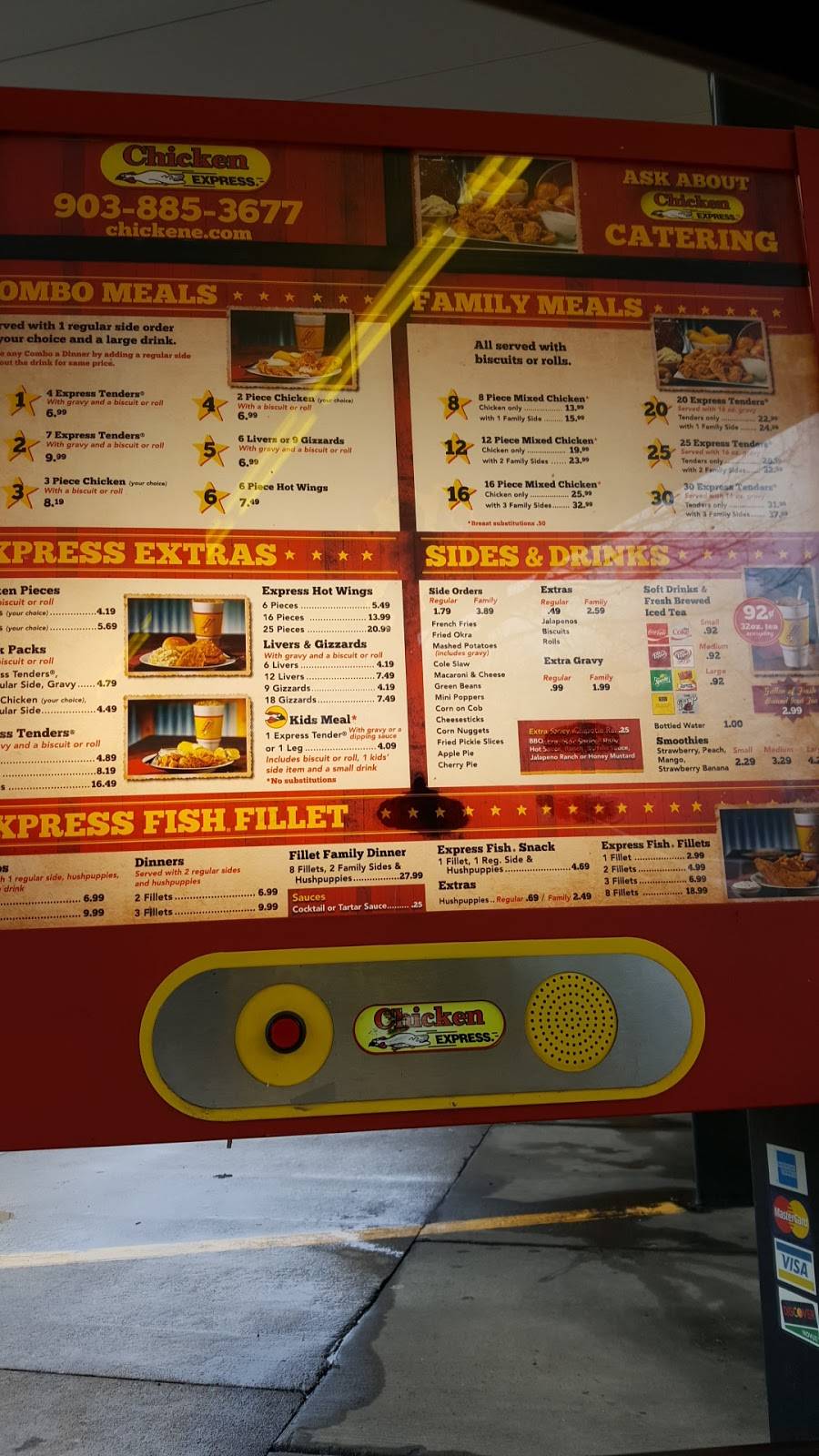 Chicken Express | restaurant | 1125 Mockingbird Ln, Sulphur Springs, TX 75482, USA | 9038853677 OR +1 903-885-3677