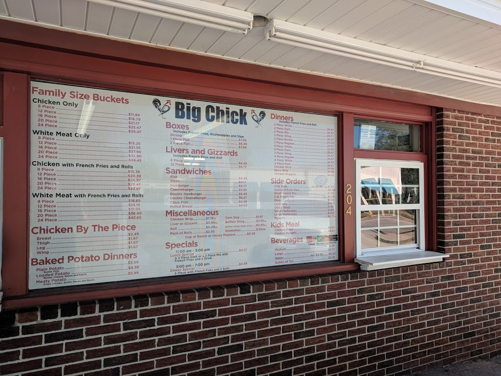 Big Chick | restaurant | 204 E Robert Toombs Ave, Washington, GA 30673, USA | 7066782214 OR +1 706-678-2214