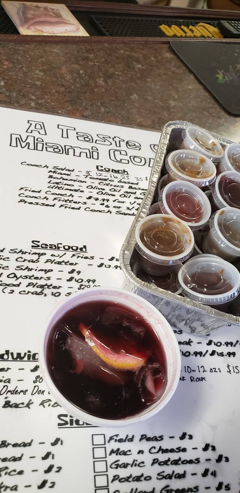 A Taste Of Miami Conch | restaurant | 1401 Gulf to Bay Blvd, Clearwater, FL 33755, USA | 3372920622 OR +1 337-292-0622