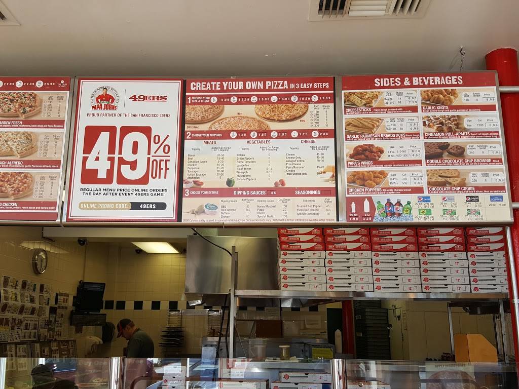 Papa Johns Pizza | restaurant | 9 43rd Ave, San Mateo, CA 94403, USA | 6505707272 OR +1 650-570-7272