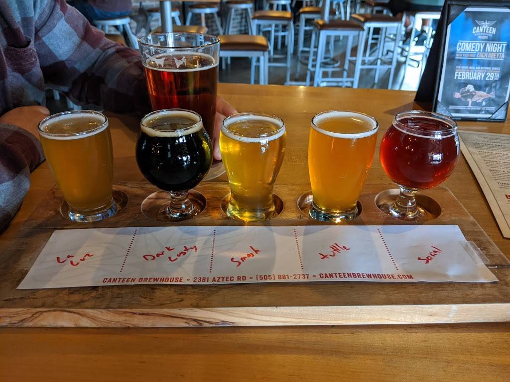 Canteen Brewhouse | restaurant | 2381 Aztec Rd NE, Albuquerque, NM 87107, USA | 5058812737 OR +1 505-881-2737