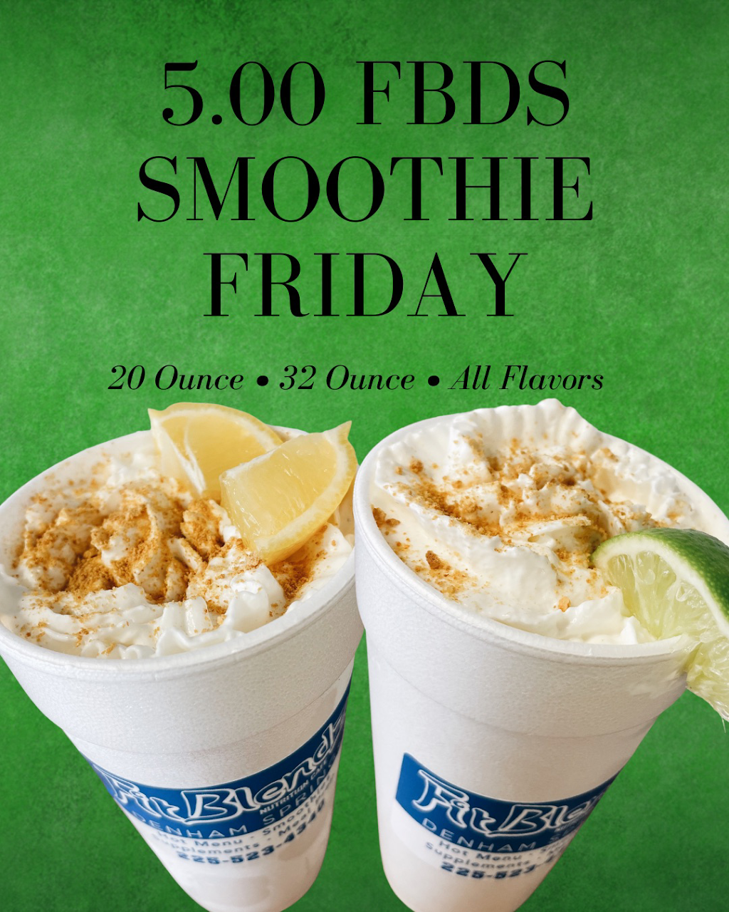Fit Blendz Denham Springs | restaurant | 2660 Sac Au Lait Ln Suite A, Denham Springs, LA 70726, USA | 2255234340 OR +1 225-523-4340