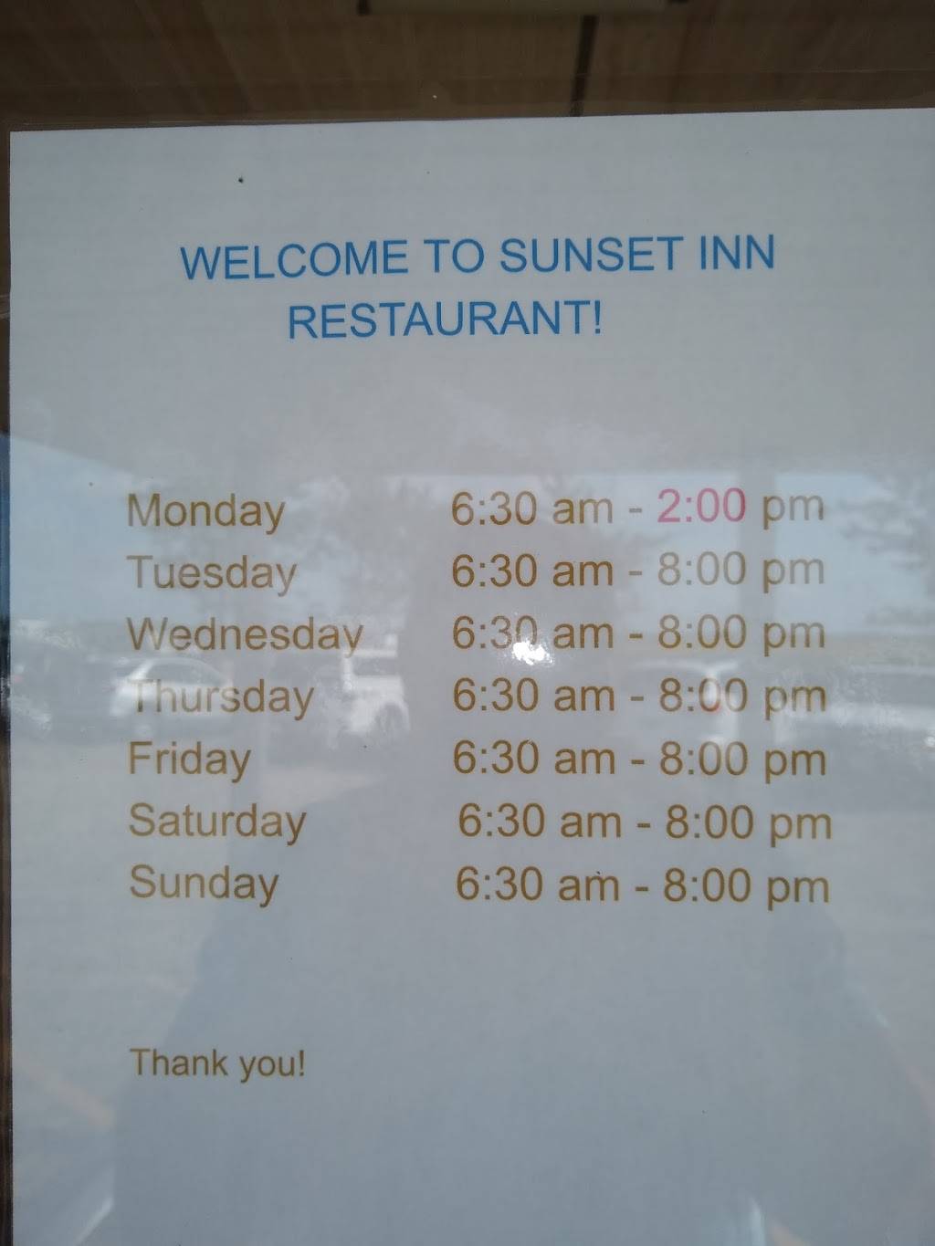 Sunset Inn Restaurant | restaurant | 1578 US-30, Amboy, IL 61310, USA | 8158573482 OR +1 815-857-3482