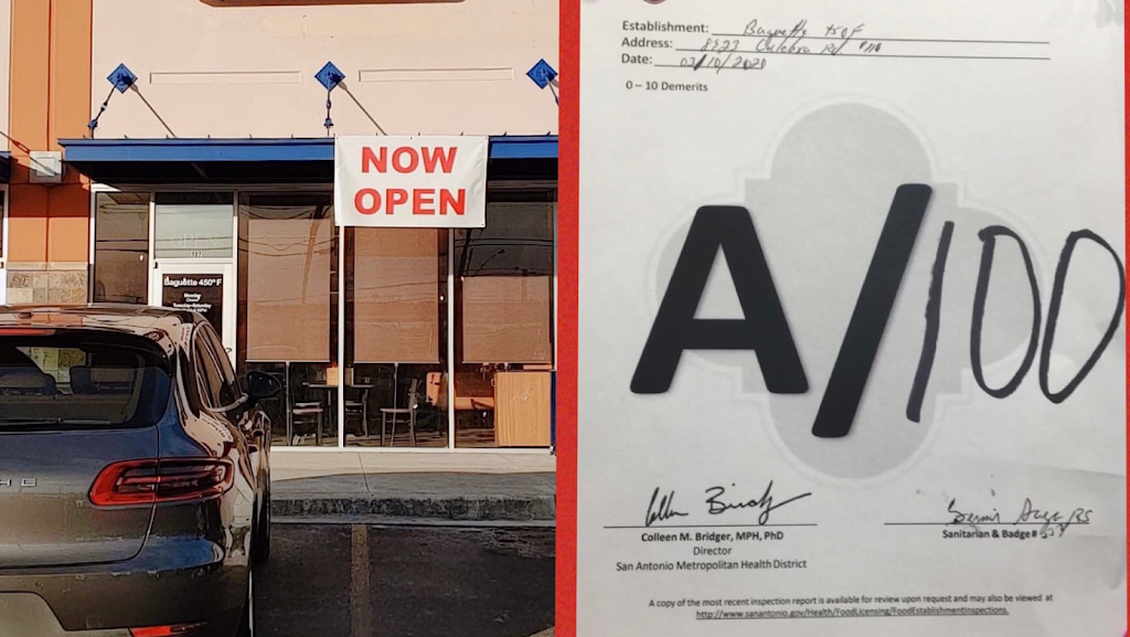 Baguette 450F | restaurant | 8923 Culebra Rd STE 107, San Antonio, TX 78251, USA | 2106818486 OR +1 210-681-8486