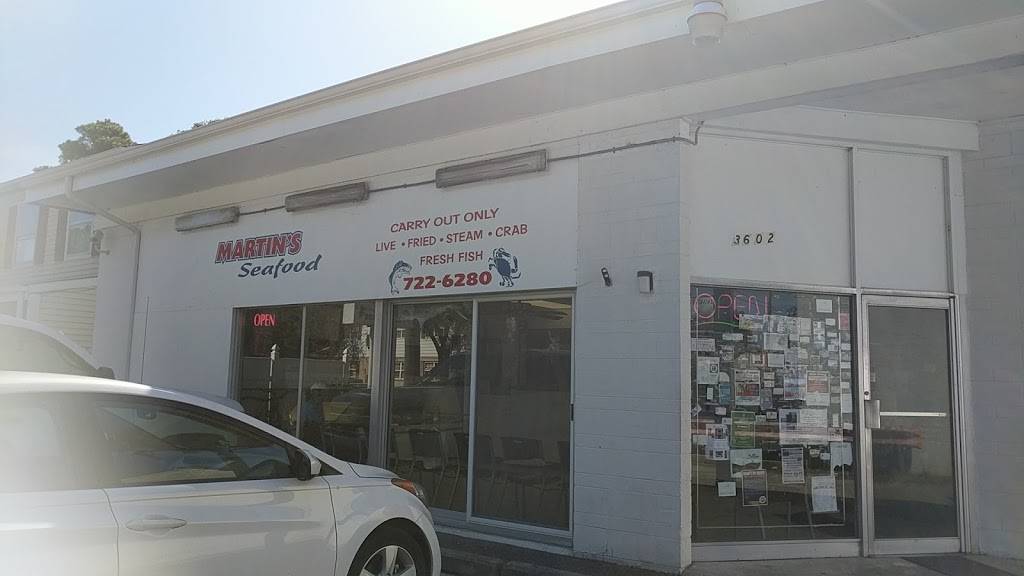 Martin Seafood | meal takeaway | 3602 Kecoughtan Rd, Hampton, VA 23661, USA | 7577226280 OR +1 757-722-6280