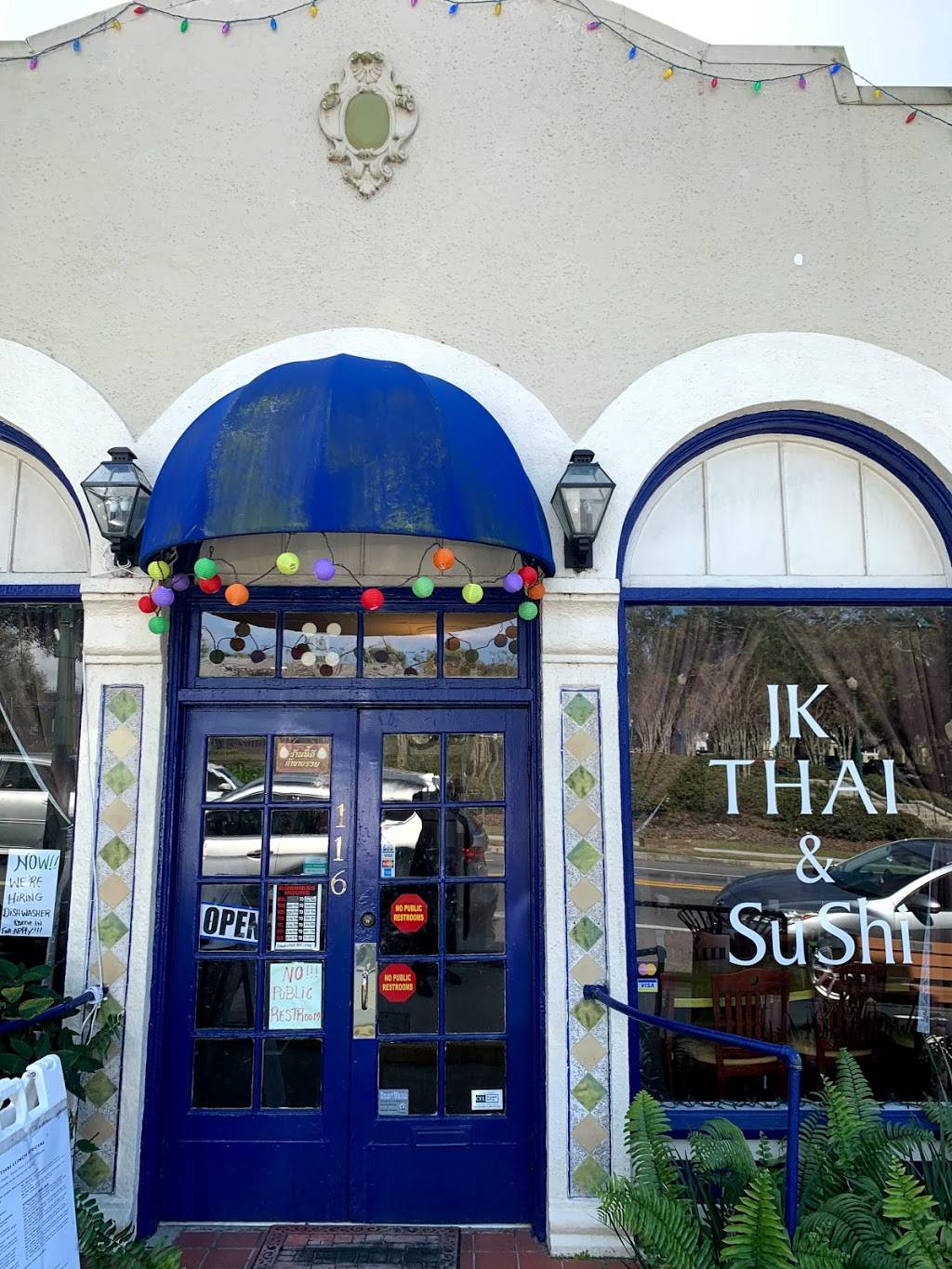 Jk Thai & Sushi | restaurant | 116 E 5th Ave, Mt Dora, FL 32757, USA | 3523854700 OR +1 352-385-4700