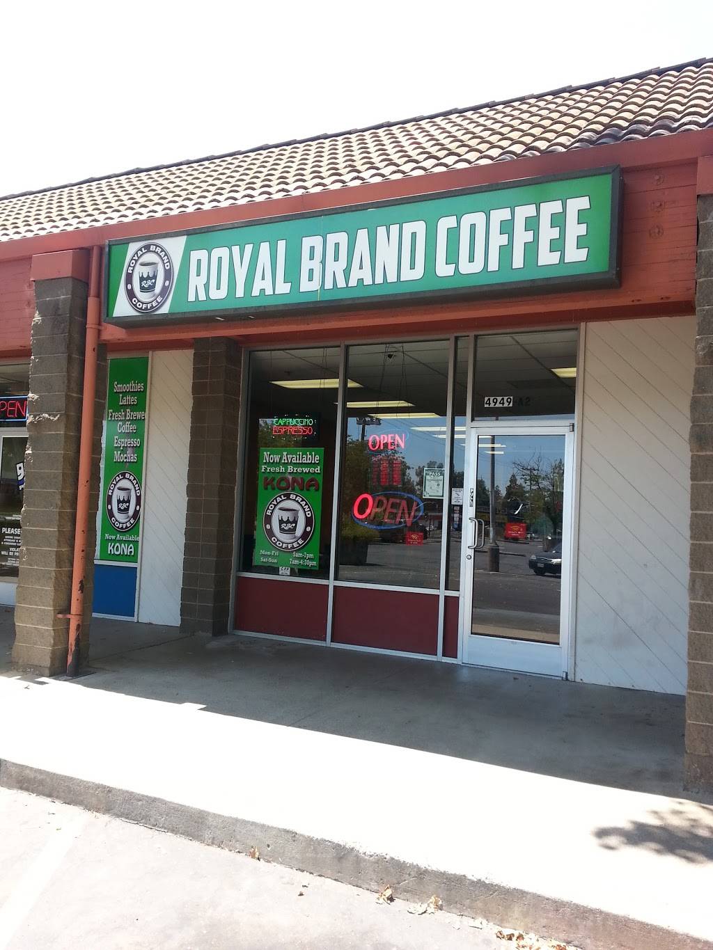 ROYAL BRAND COFFEE | cafe | 4949 Marconi Ave ste A2, Carmichael, CA 95608, USA | 9169131344 OR +1 916-913-1344