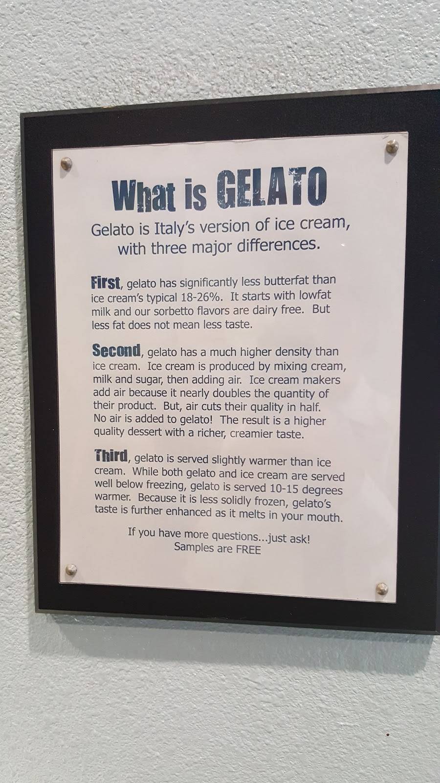 Mangiamo Gelato Caffe | cafe | 122 Main St, Huntington Beach, CA 92648, USA | 7145365388 OR +1 714-536-5388