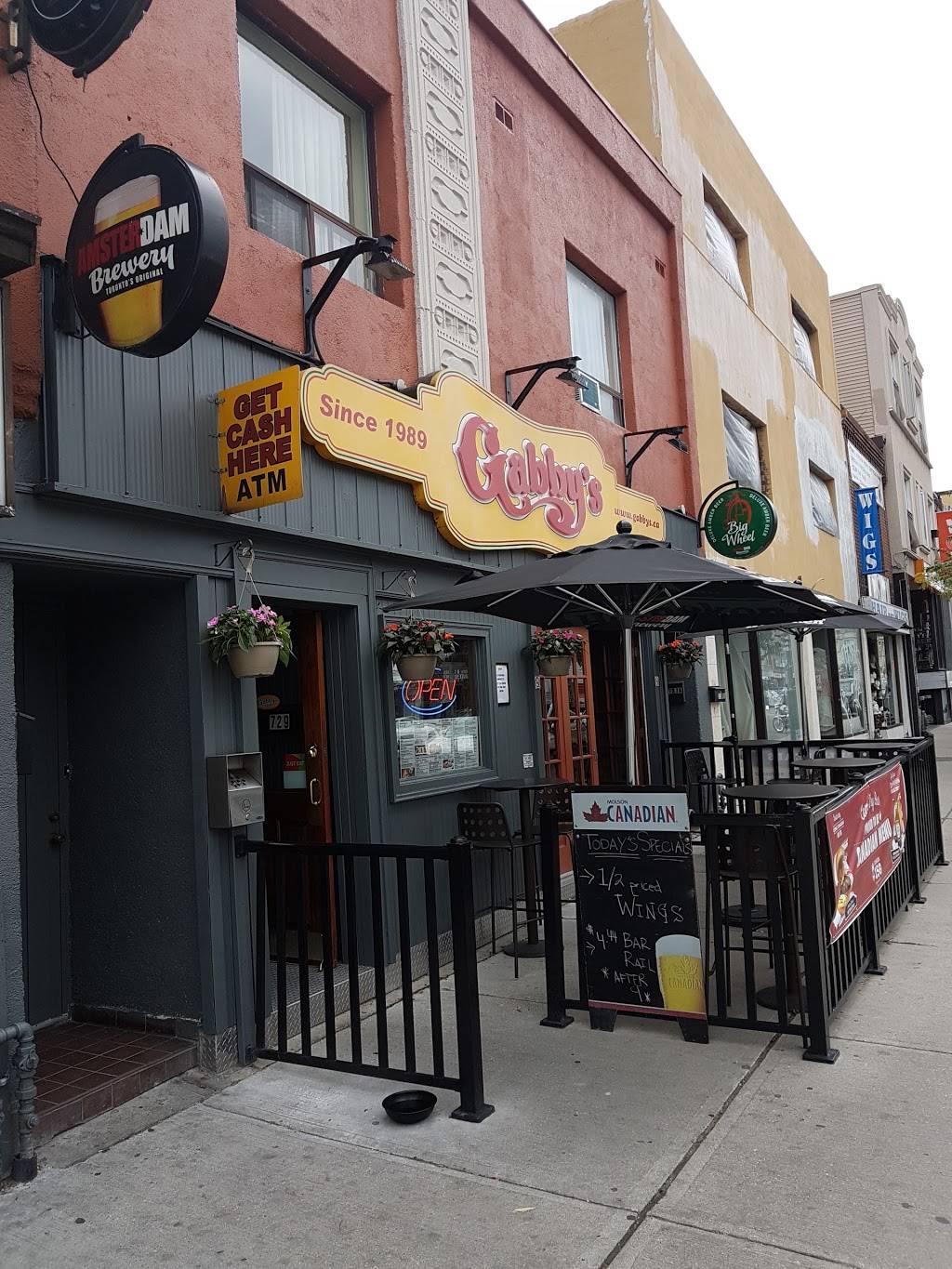 Gabbys | restaurant | 729 Danforth Ave, Toronto, ON M4J 1L2, Canada | 4164058100 OR +1 416-405-8100