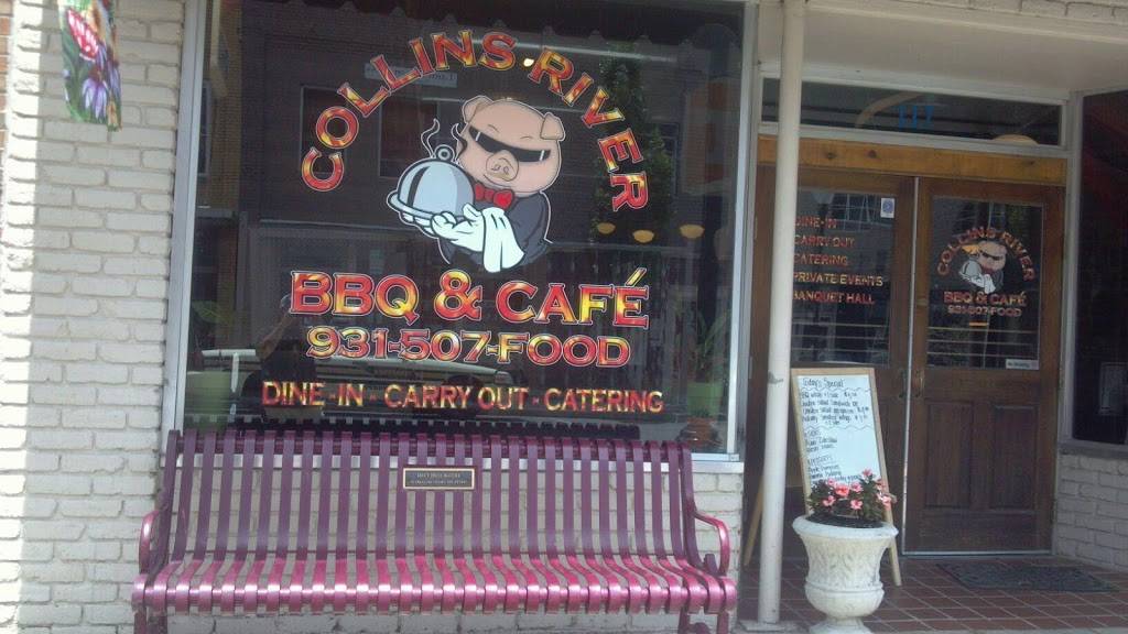 Collins River BBQ & Cafe | cafe | 117 E Main St, McMinnville, TN 37110, USA | 9315073663 OR +1 931-507-3663