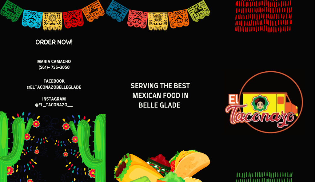 El Taconazo | restaurant | 1240 NW 16th St, Belle Glade, FL 33430, USA | 5617553050 OR +1 561-755-3050