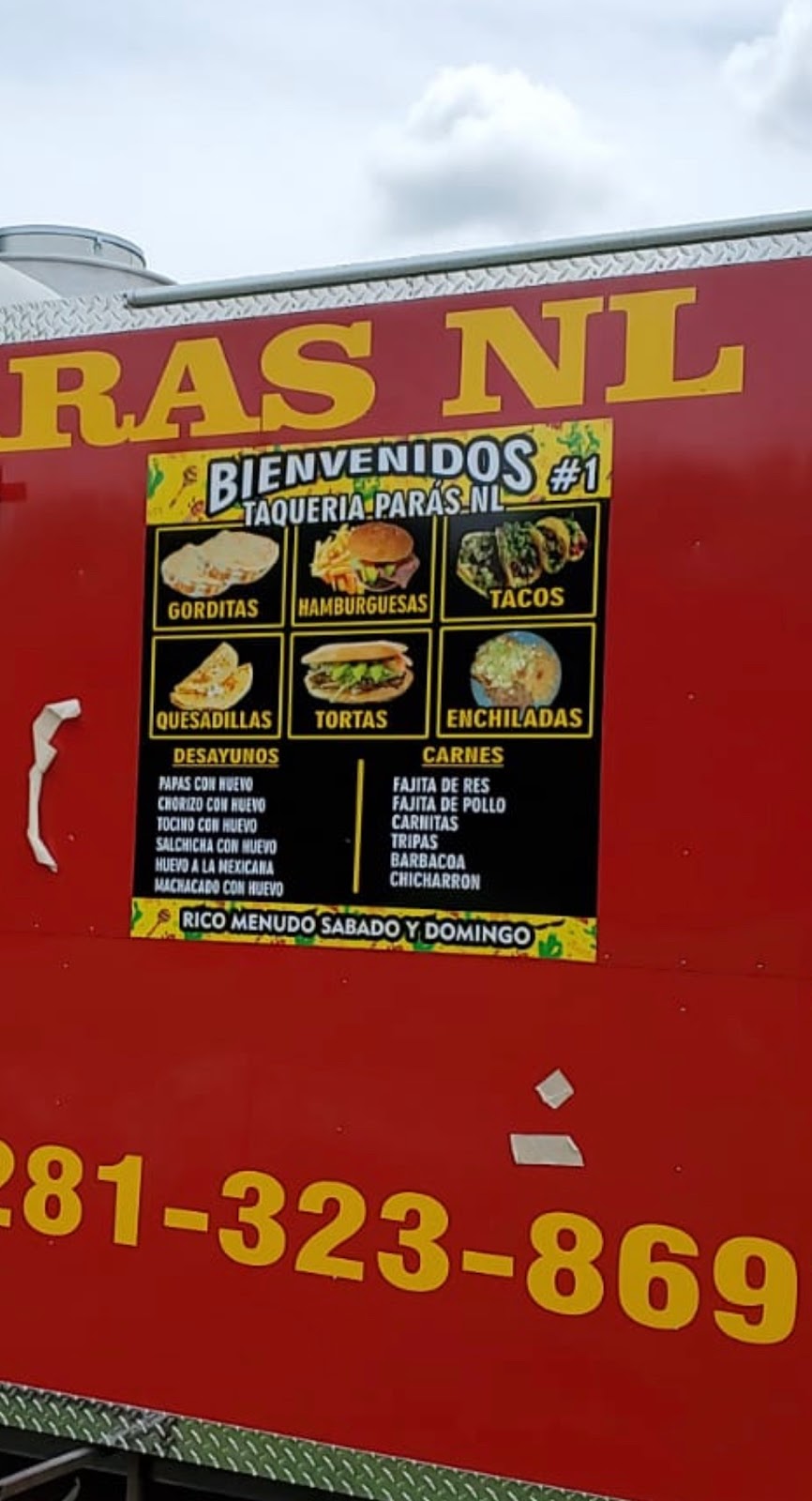 Taqueria Paras NL | restaurant | 1906 S Richey St, Pasadena, TX 77502, USA | 2813238697 OR +1 281-323-8697