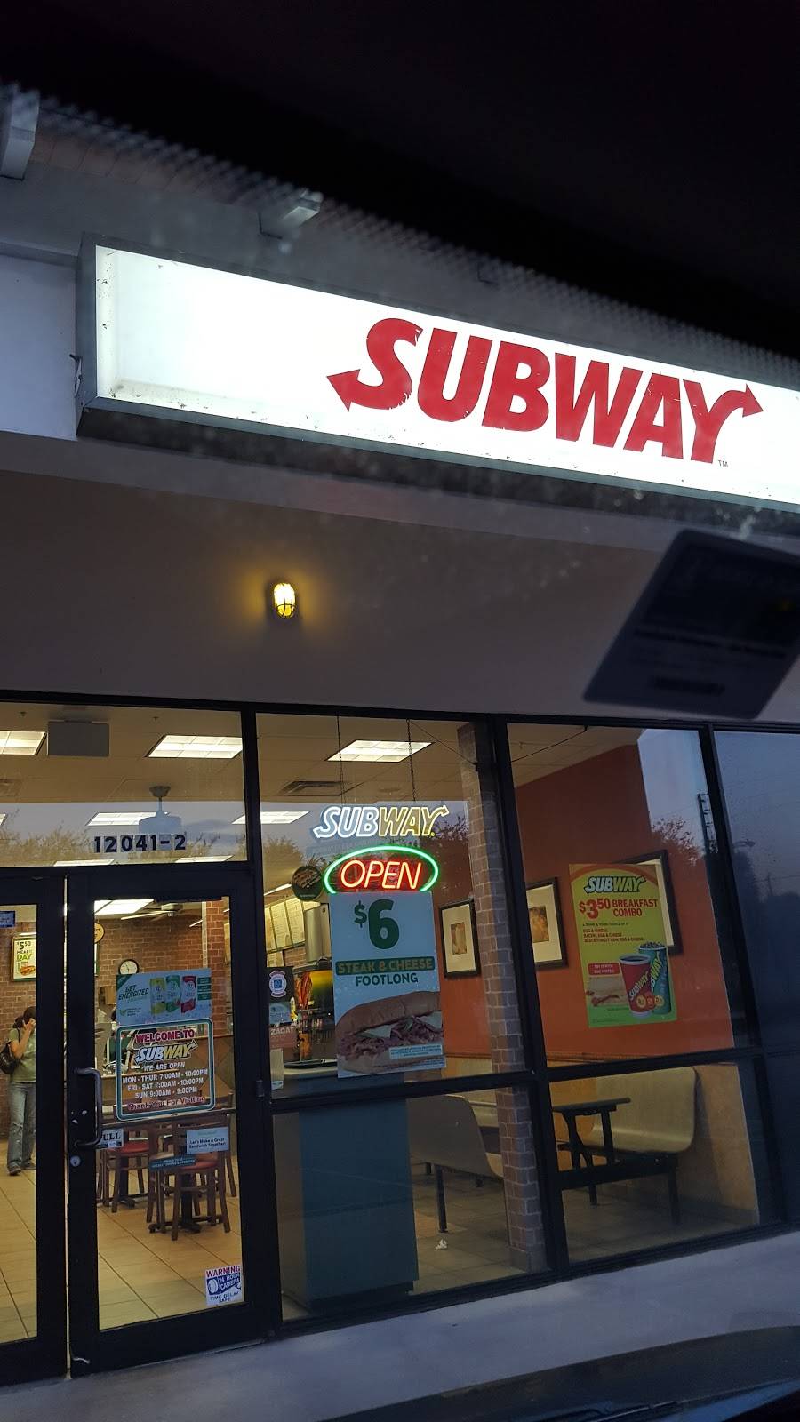 Subway | restaurant | 12041 Southern Blvd, Loxahatchee, FL 33470, USA | 5617952538 OR +1 561-795-2538