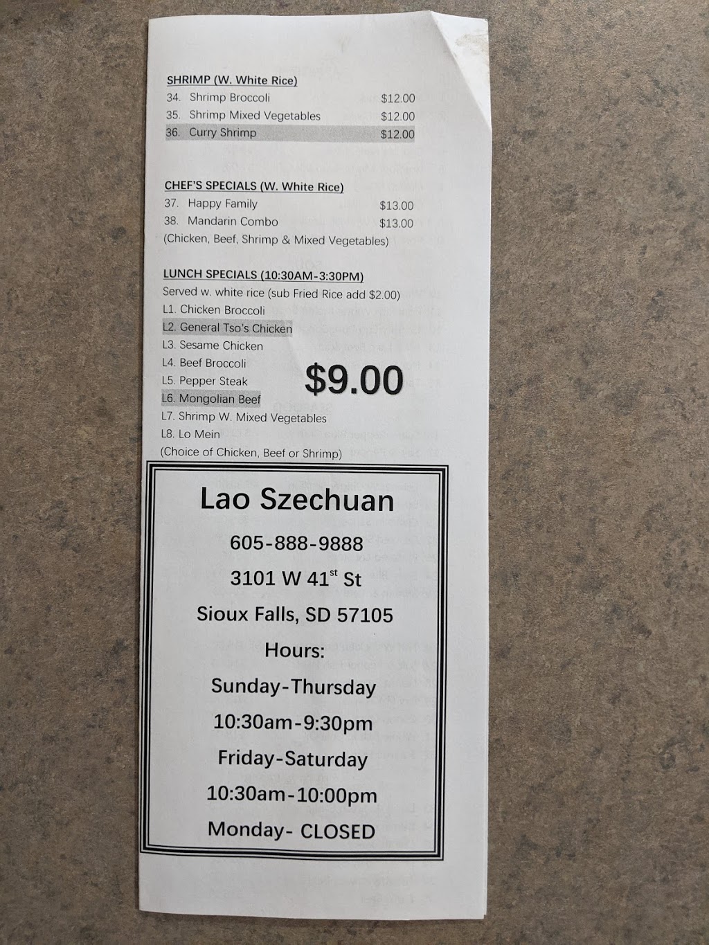 Lao Szechuan Hot Pot Buffet, all you can eat sushi | restaurant | 3101 W 41st St #105, Sioux Falls, SD 57105, USA | 6058889888 OR +1 605-888-9888