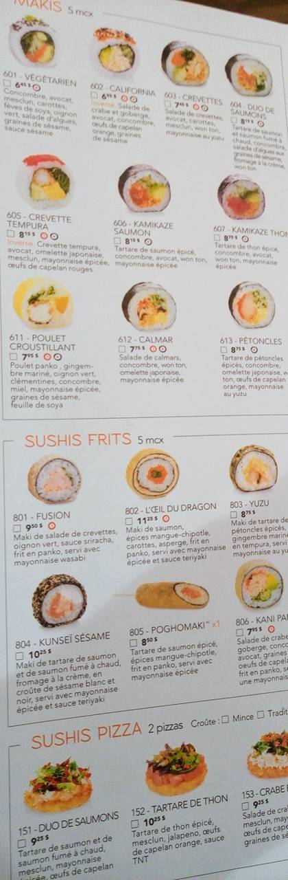 Yuzu sushi | meal takeaway | 519 Rue Vachon, Trois-Rivières, QC G8T 0C6, Canada | 8193740333 OR +1 819-374-0333