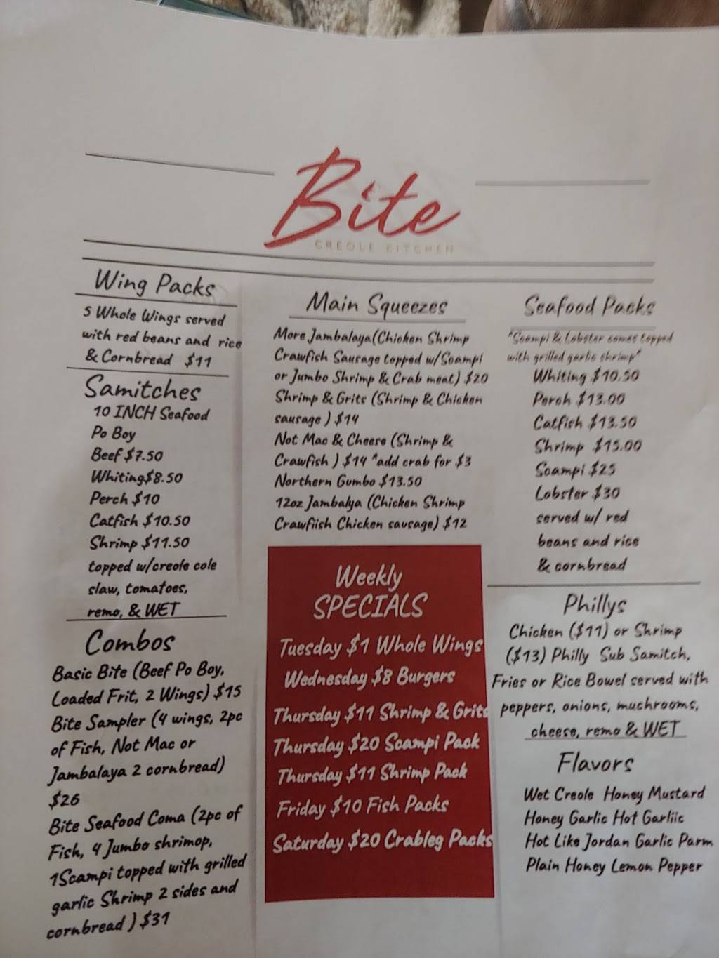 Bite Creole Kitchen | restaurant | 4262 Monticello Blvd, Cleveland, OH 44121, USA | 2165055344 OR +1 216-505-5344